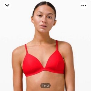 NWT Lululemon 🍋 “waterside” bathing suit in “true red”